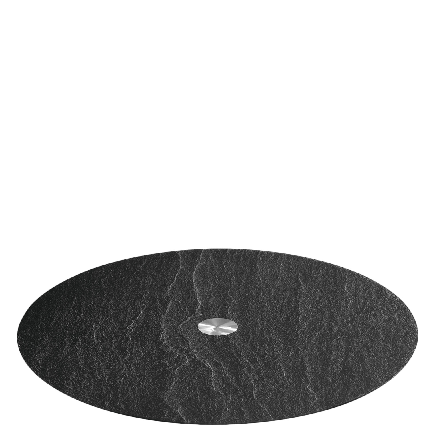 Platte TURN 32,5 cm schwarz Schieferoptic